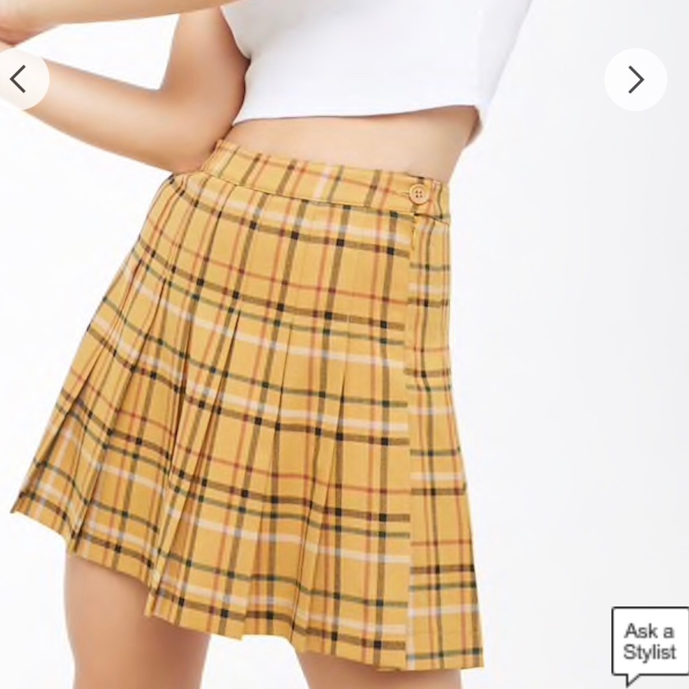 Plaid forever 21 mini skirt
